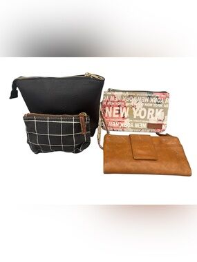 Bundle of Makeup pouches, Wallet Wristlet - Anthropologie, Maika, Robin Ruth